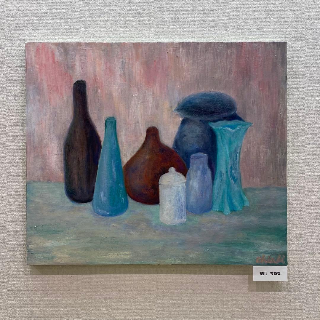 絵画　油絵　ジョルジョモランディ　『並べられたガラス』