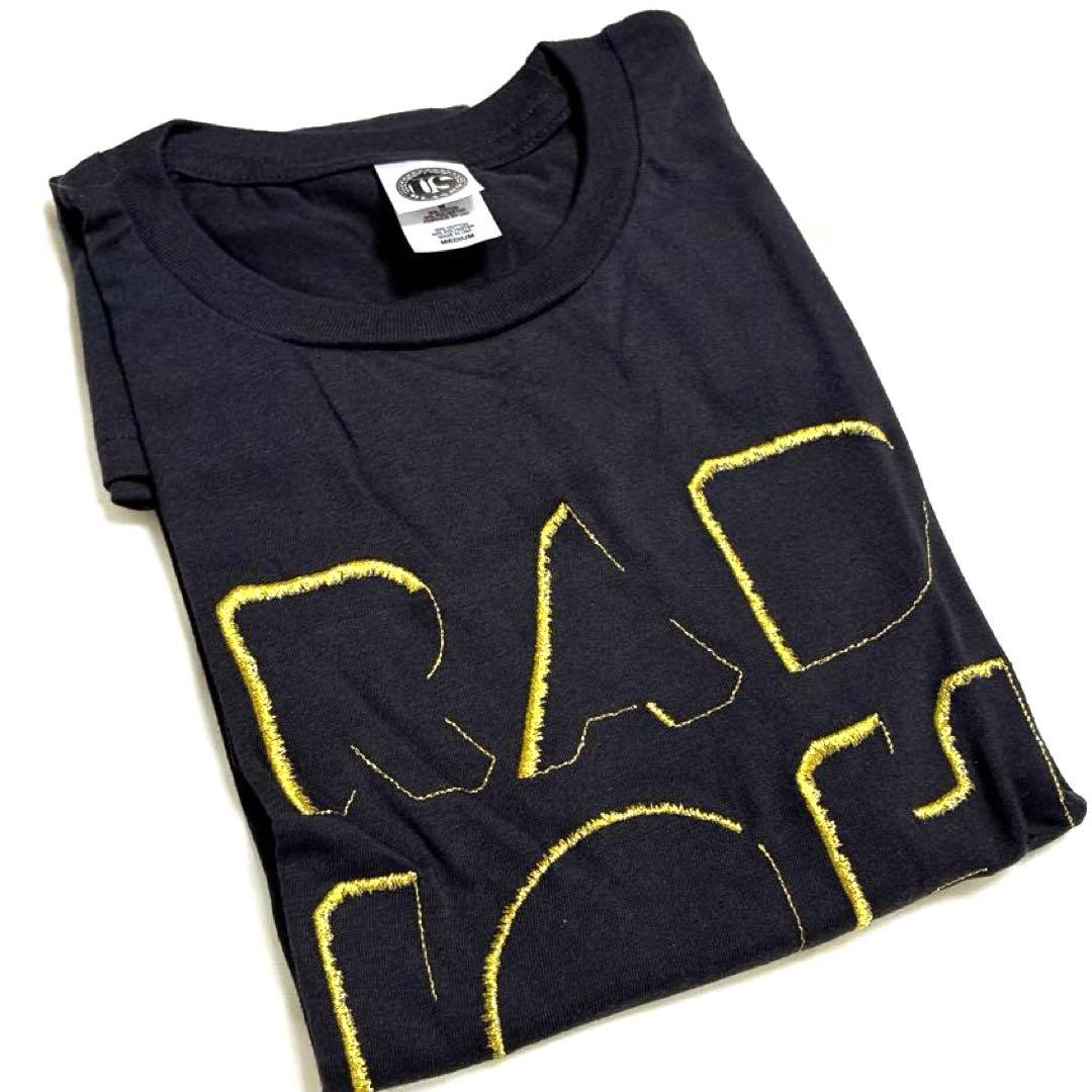 RADIOHEAD 刺繍レディオヘッド ゴールドししゅうTシャツ 黒 M