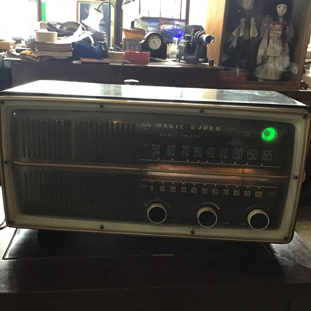 昭和レトロ　真空管ラジオ　完全オーバーホール済み　ナショナル　マジックアイ