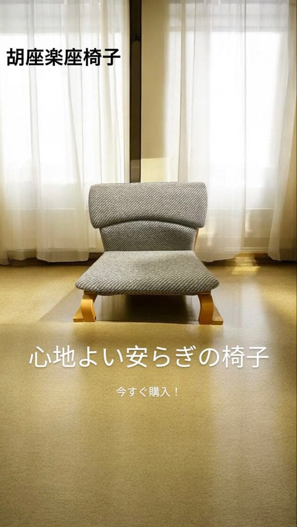 徳島県立工業技術センター 胡座楽座椅子 腰痛対策 チェア 送料無料