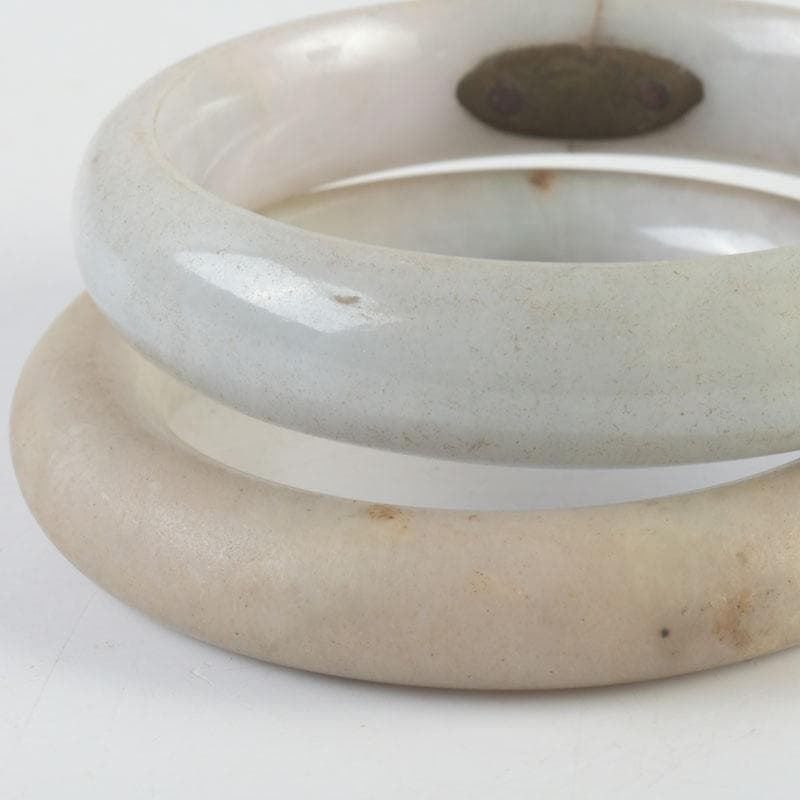 中国　玉石彫刻　玉器　環　装飾品　4点まとめて　V　9786