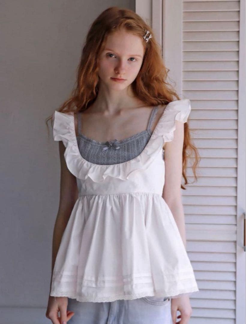 【mieya mieya】PETIT APLON TOP