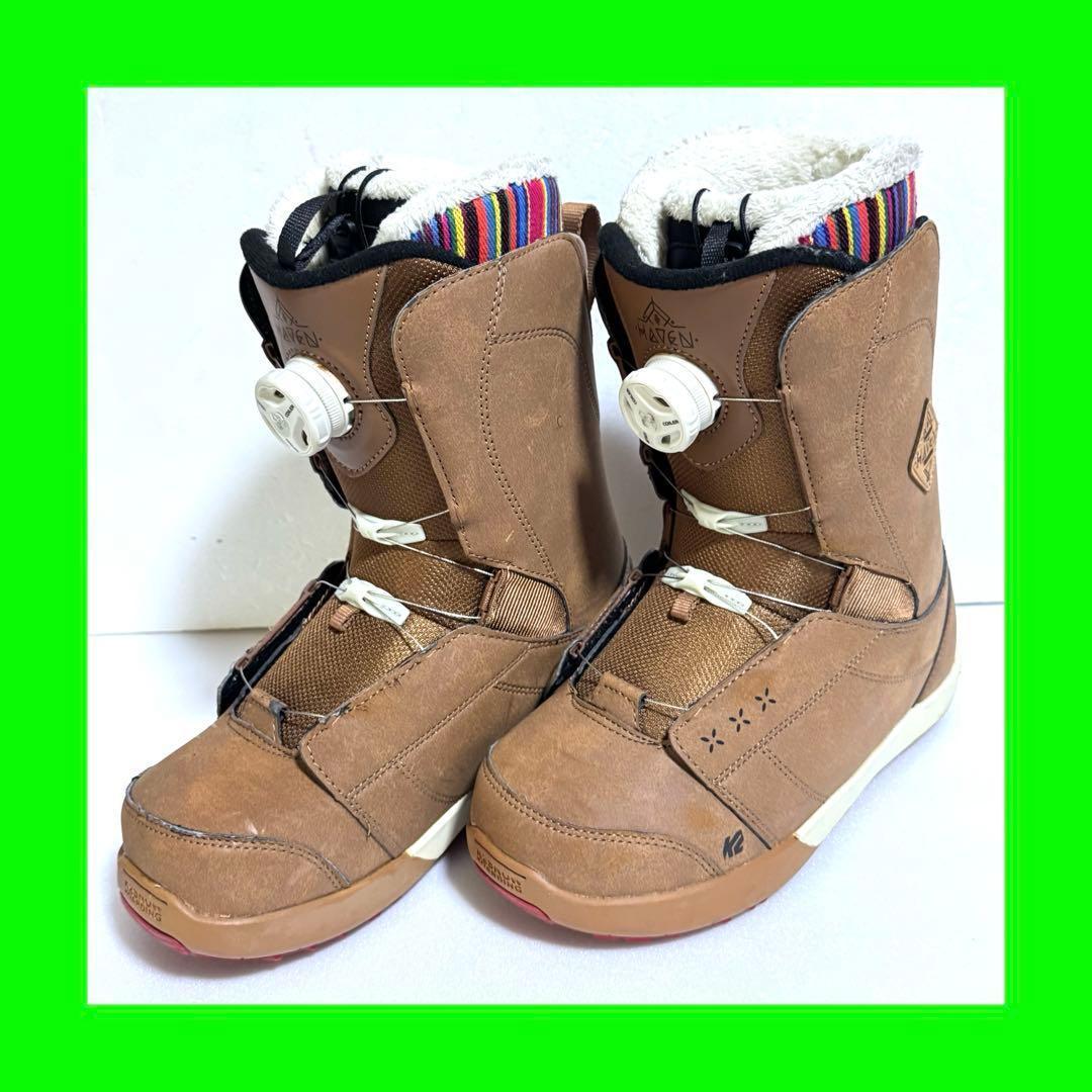 24.5cm K2 Haven 女性用スノーボードブーツ ブラウン 初心者
