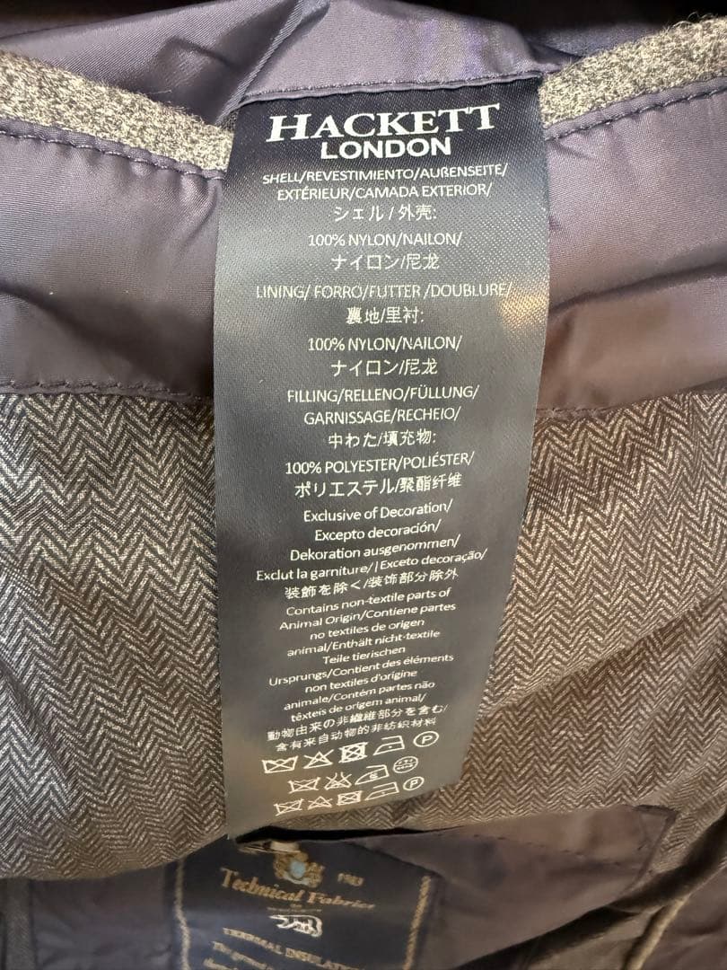 美品　hackett london キルティングジャケット　S ネイビー