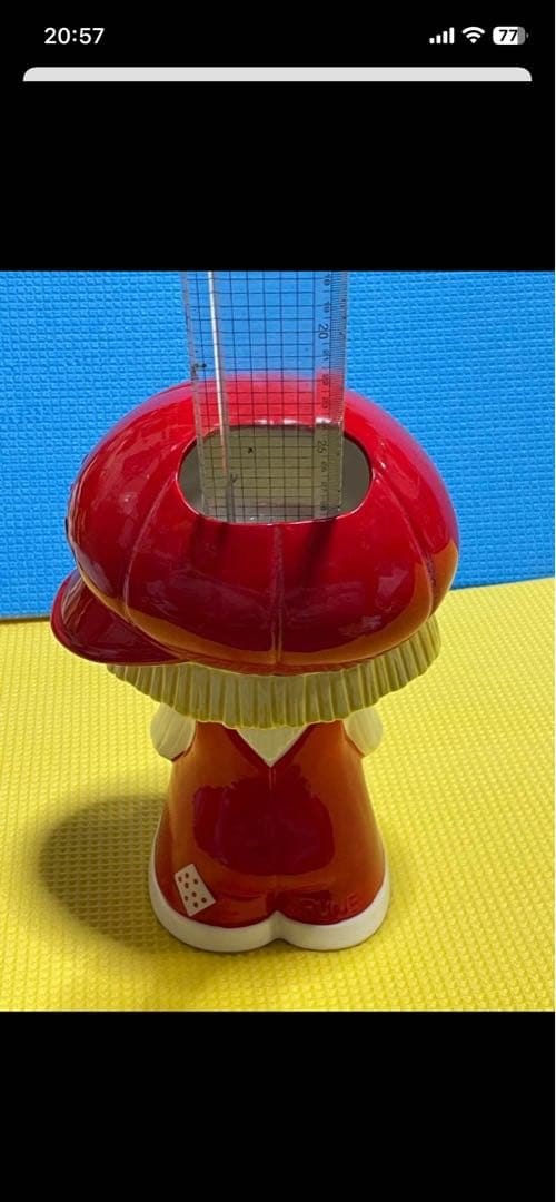 内藤ルネ　陶器　靴ベラ入れ？　23センチくらい　昭和レトロ