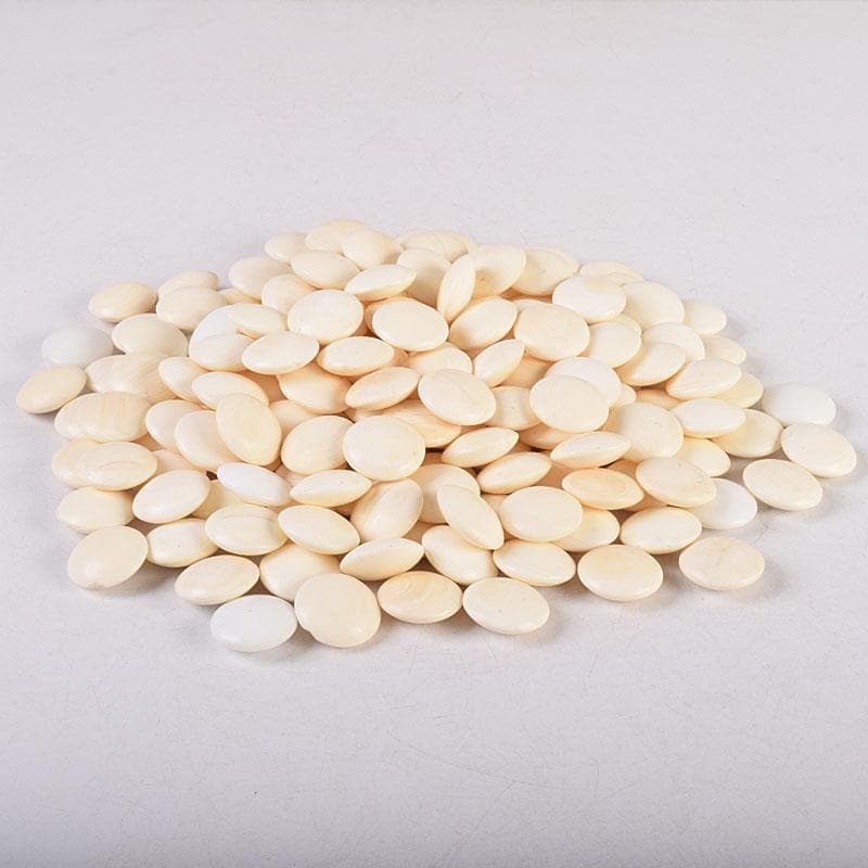 囲碁　碁石　本蛤碁石　那智黒碁石　碁笥　一套　V　R8902