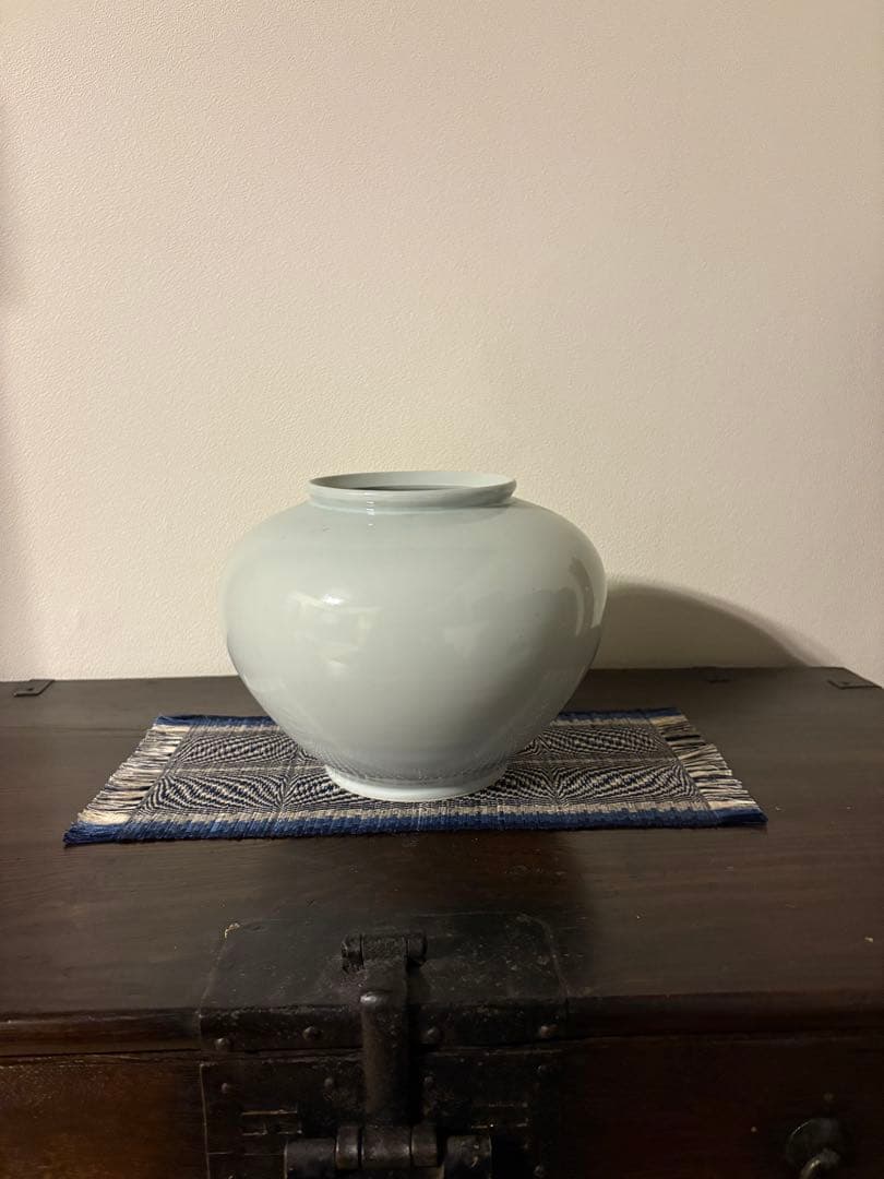 安東五　白磁　壺