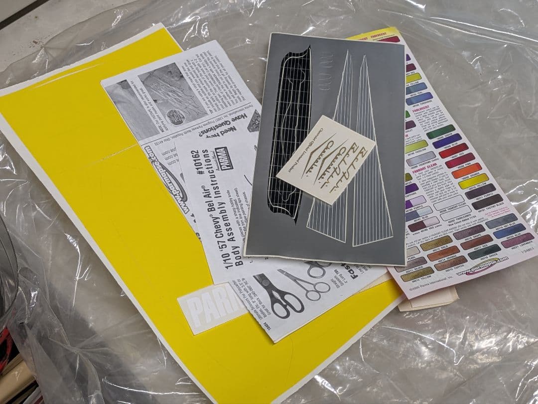 1/10 PARMA 57 CHEVY BEL AIR シェビー ベルエア 2枚