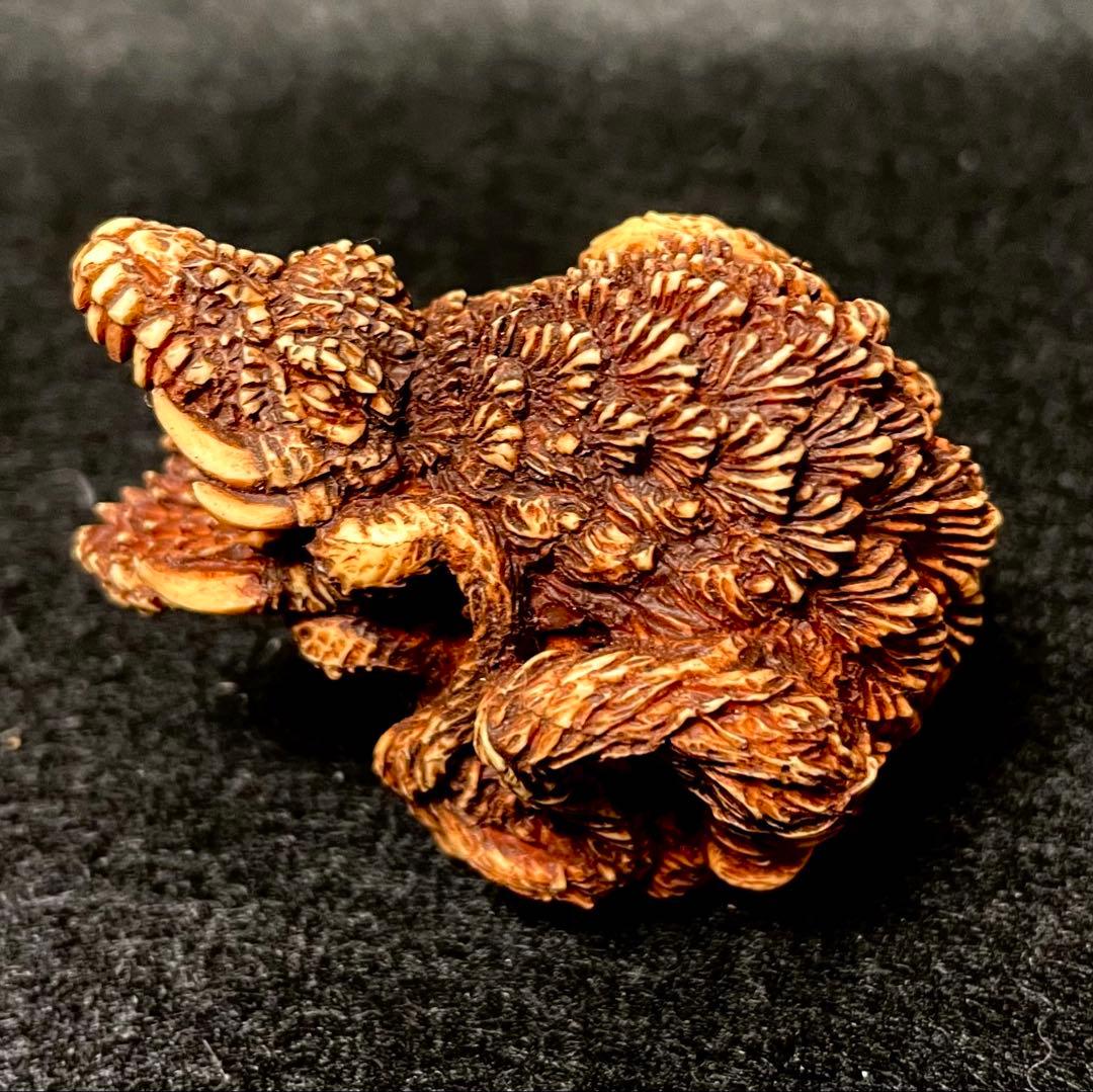 東宝怪獣根付　ビオランテ　木札　木箱付き　ゴジラ　未使用品