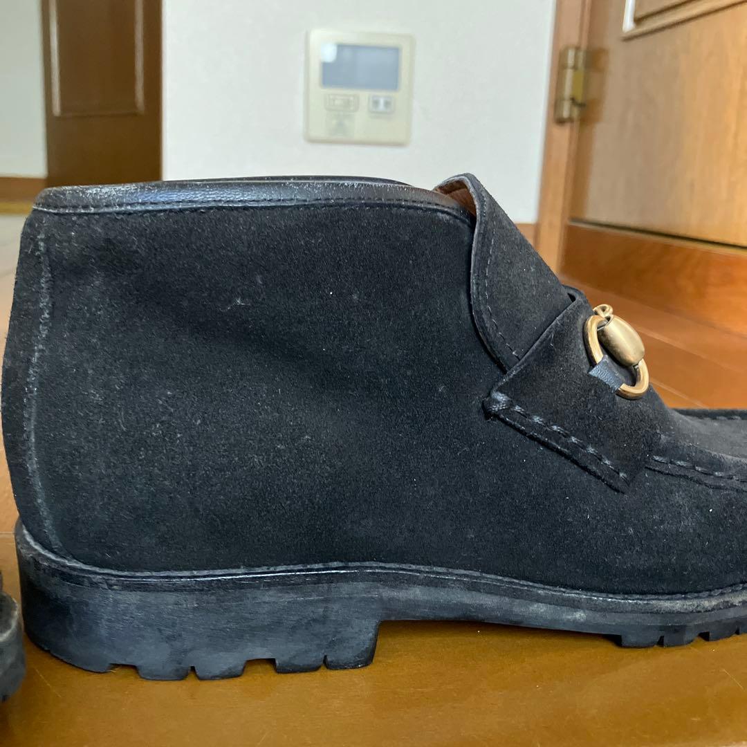 グッチ　GUCCI スウェードビット　ハイカットローファー　C３６