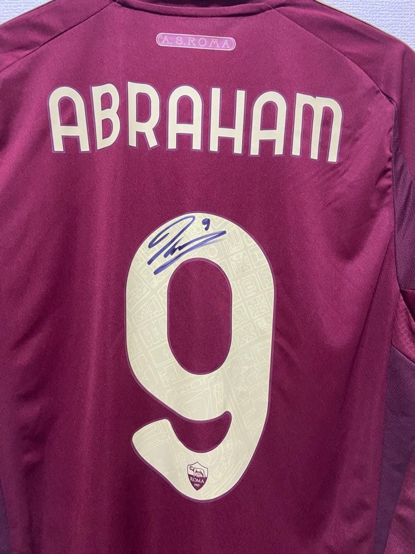 エイブラハム サイン入り ASローマ　選手支給品ユニフォーム