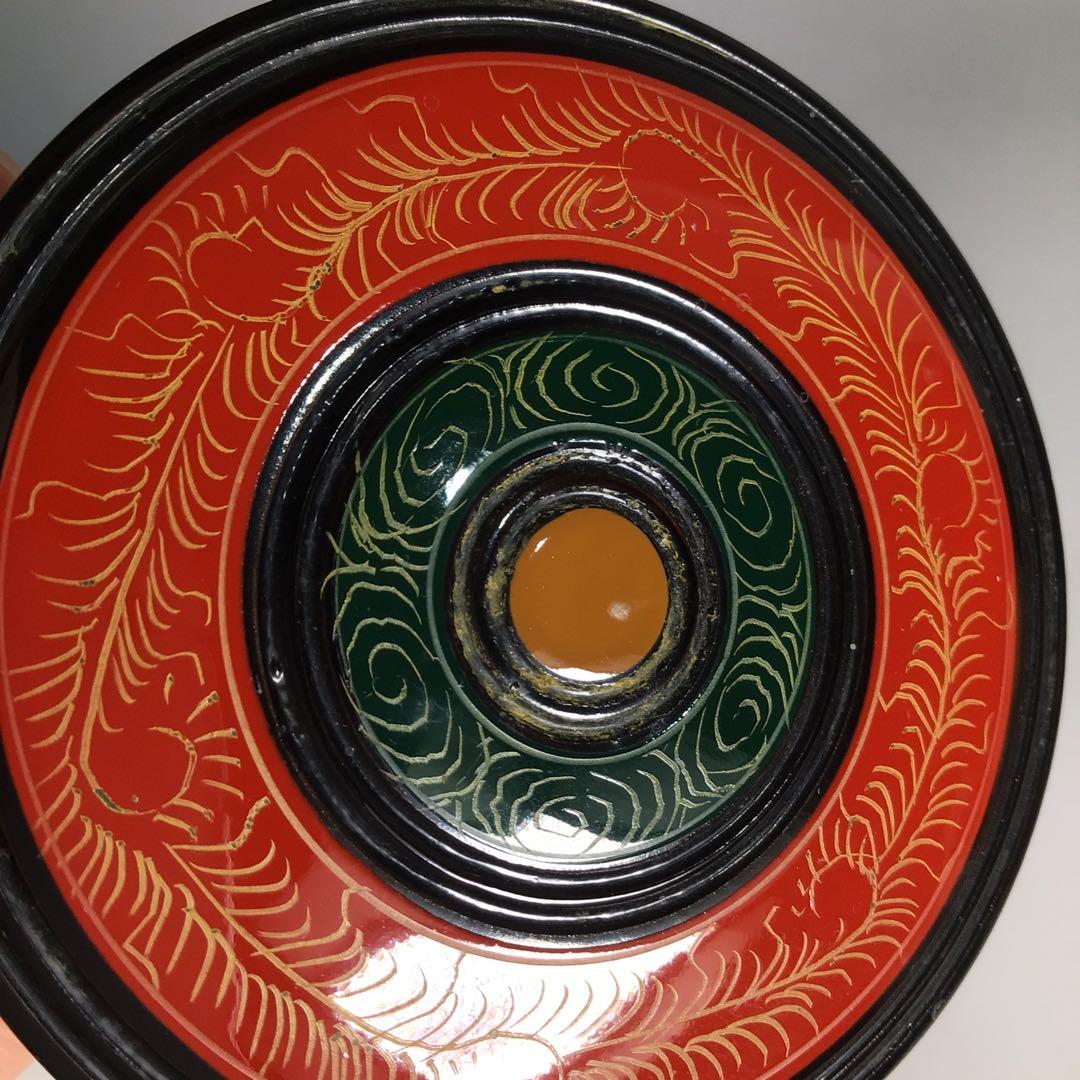 Ｎ２７８　棗　『道場宗廣作』『唐物写』『独楽棗』　共箱　茶道具