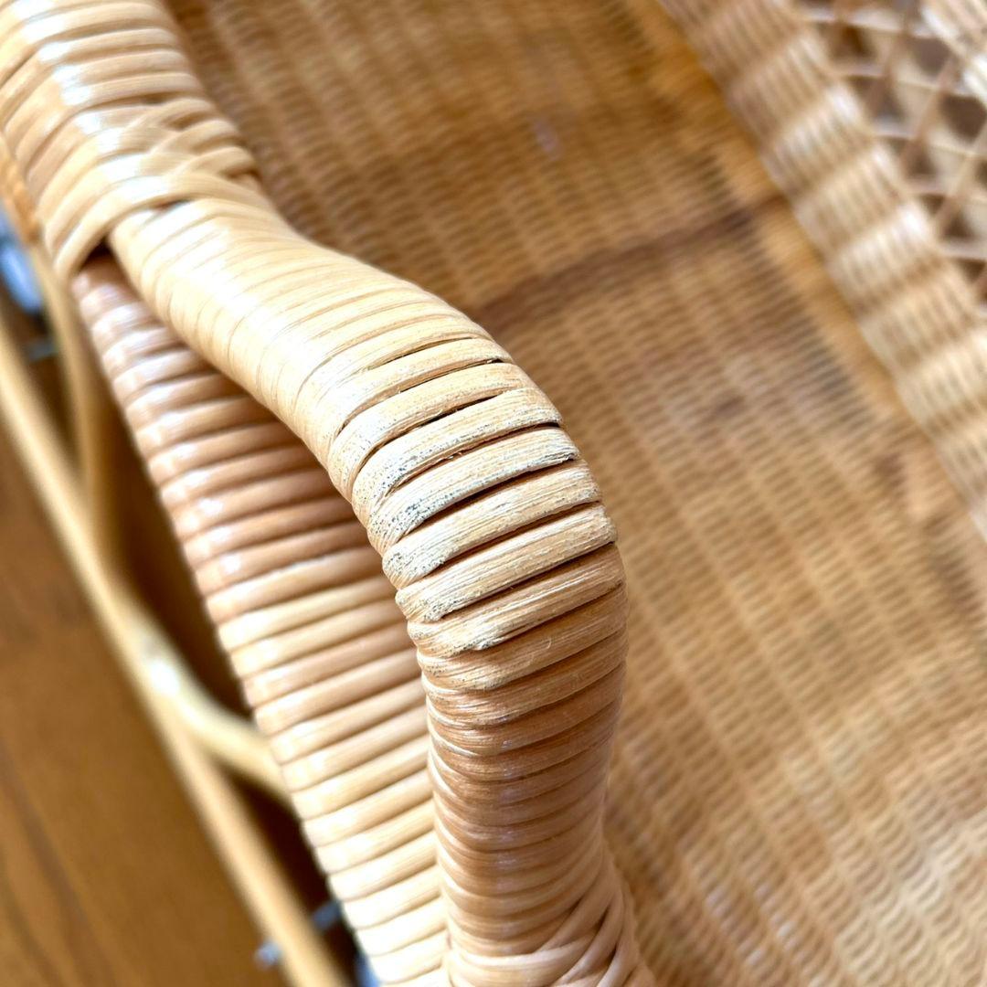 美品★藤のゆりかご　ラタン★インテリアや店舗のディスプレイにも