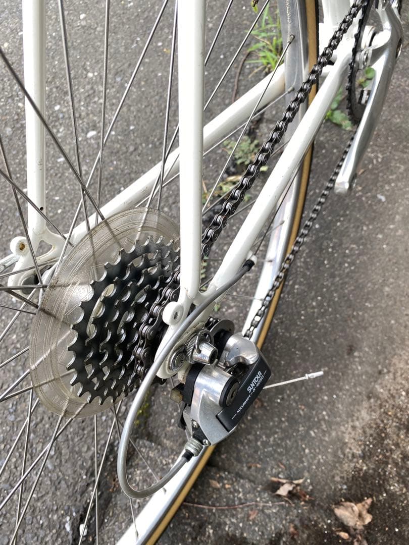 Yamaguchiアルミクロモリロードバイク　コミューター使用ブルーラグ