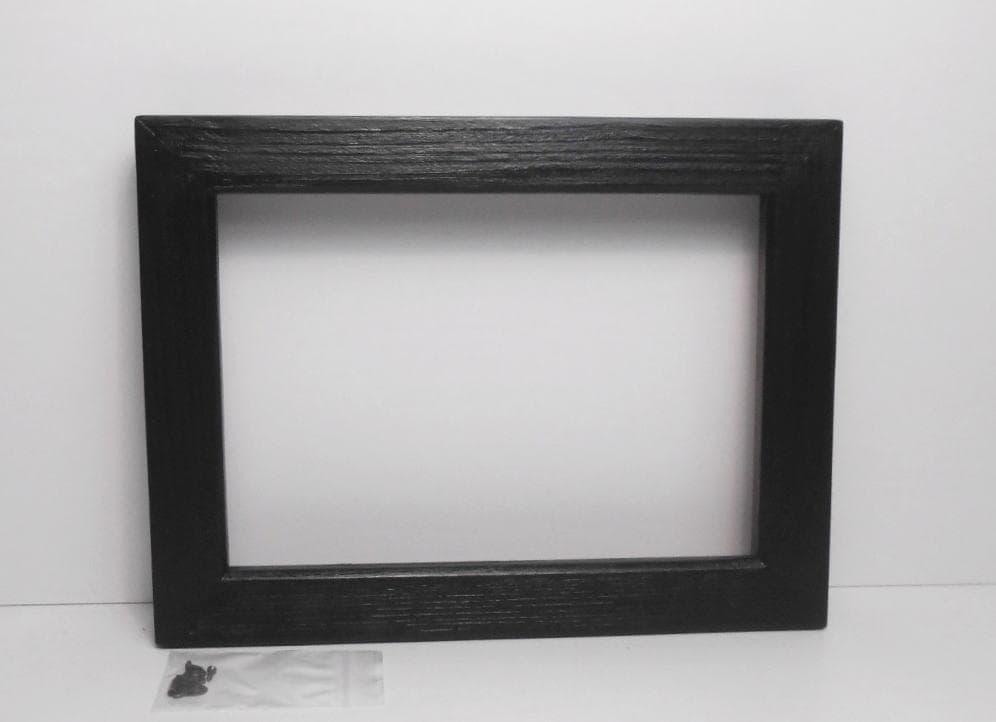 自作・手造り新品◆油絵SMサイズ用の木製額縁/ブラック