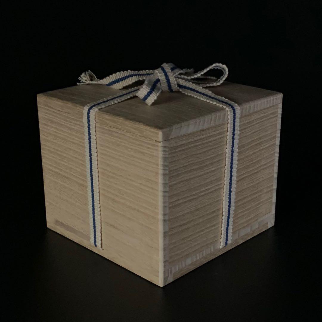 【八代 高橋道八 造】『色絵笹之図』 茶碗 共箱 共布