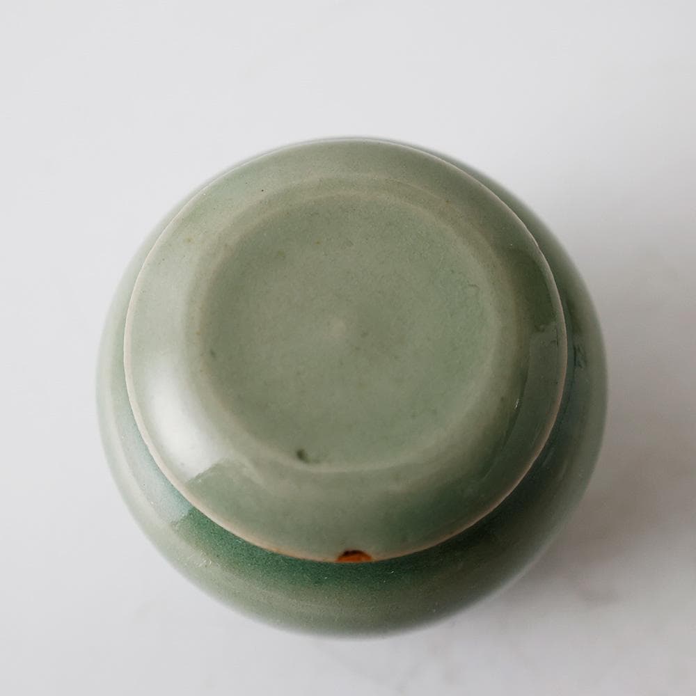 天龍寺青磁 替茶器 茶入 壷 茶道具 唐物 青瓷 時代箱