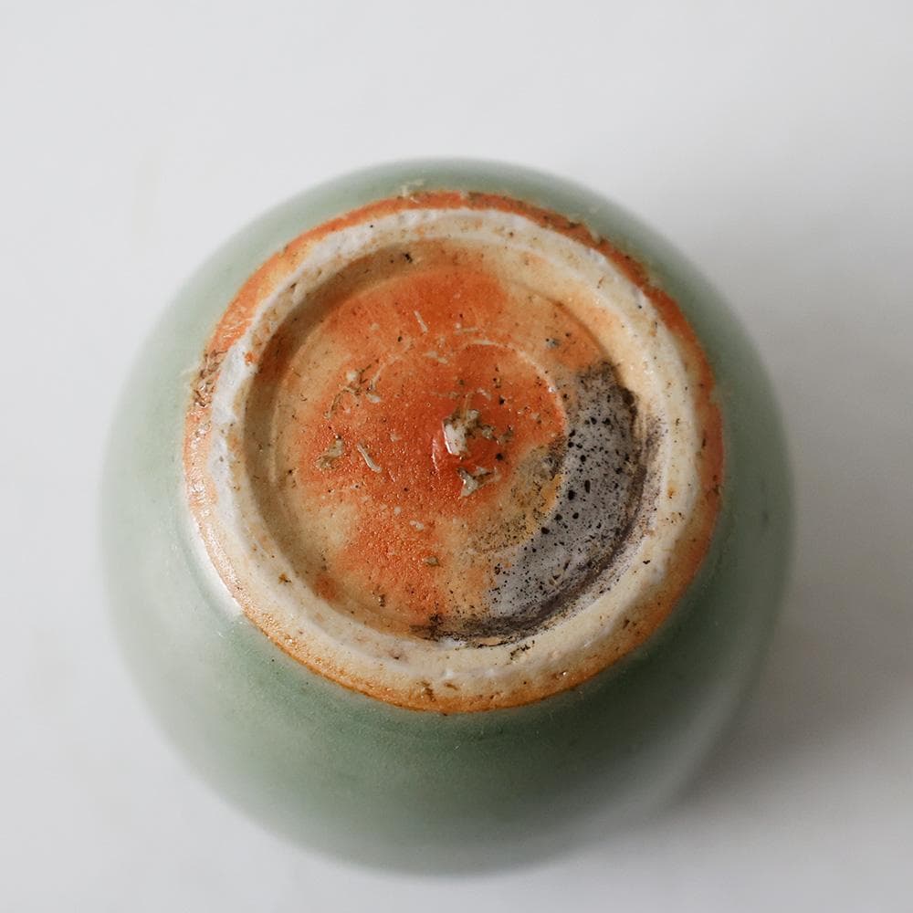 天龍寺青磁 替茶器 茶入 壷 茶道具 唐物 青瓷 時代箱