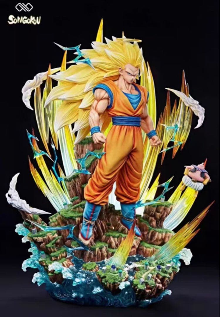 ドラゴンボール 超サイヤ人 3 孫悟空 4:1 フィギュア 新品未組立 完成品