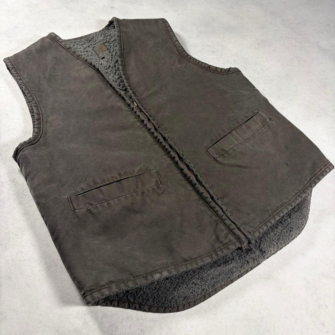 70s Carhartt カーハート スコビルジップ ダックベスト ボアベスト
