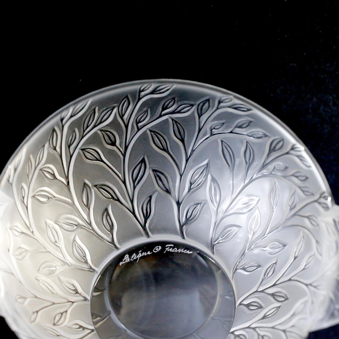 【極美品 送料込】ラリック クリスタル ボウル シェブレフォイユ LALIQUE