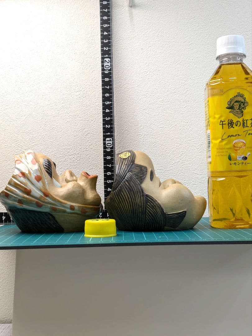 【値下中】美品☆有田焼おかめひょっとこペア灰皿　香炉