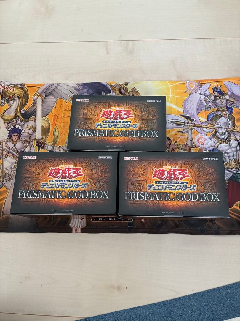 遊戯王OCG プリズマティックゴッドボックス オベリスク、オシリス、ラー 3点