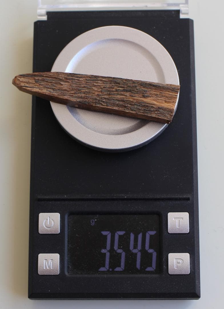 香木 古渡命銘木 後西院勅銘「初花」花二 約3.54g 沈香 寸門多羅