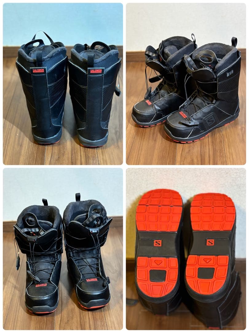 Salomon サロモンスノーボードブーツ ブラック/レッド