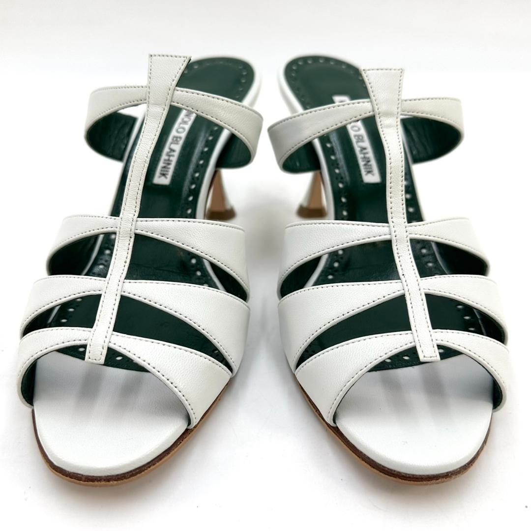 MANOLO BLAHNIK マノロブラニク ミュール NOORAMU ホワイト