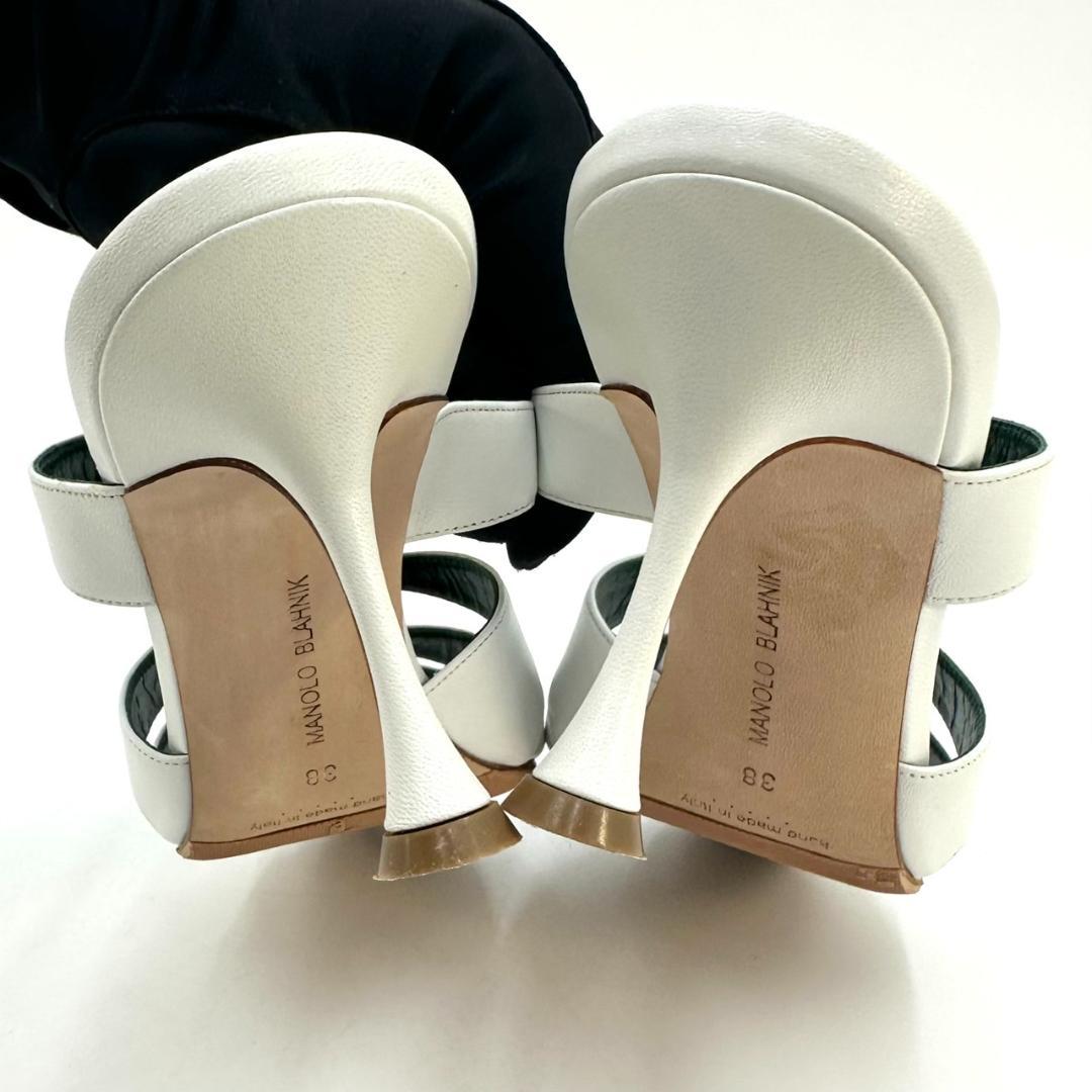 MANOLO BLAHNIK マノロブラニク ミュール NOORAMU ホワイト