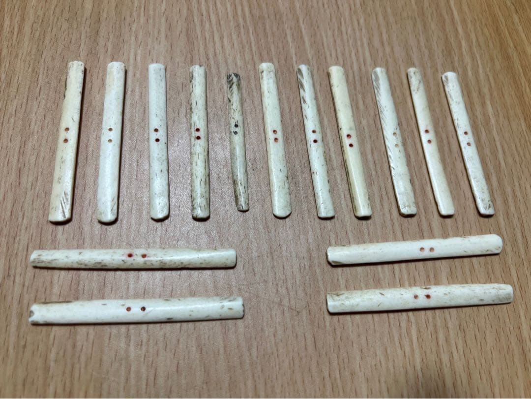 麻雀牌　背竹牌 天然素材　木箱