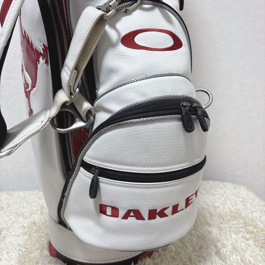 【美品】 オークリー キャディバッグ カート式 8分割 レザー・エナメル仕様