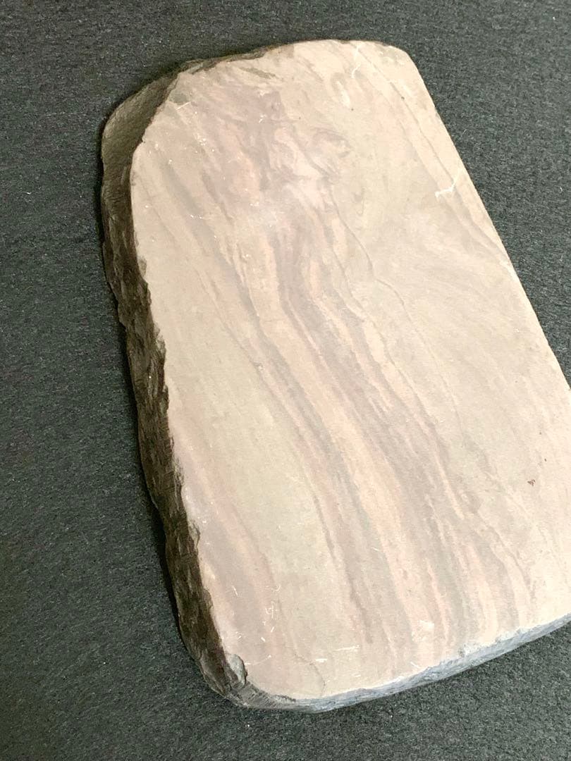 中国端渓硯　天然高級硯石　中国硯　木箱入り　石波模様　アンティーク希少名品