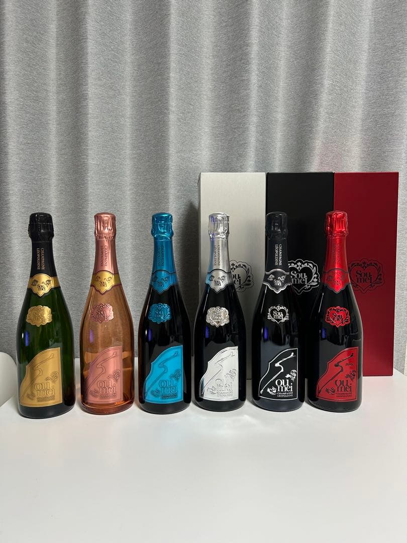 Soumei ソウメイ　ダミーボトル　空瓶　ケース付　箱付き　6本セット