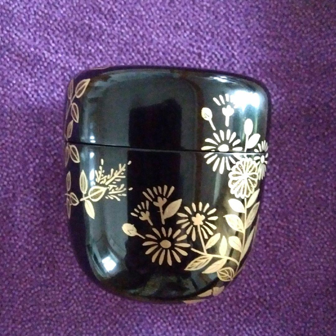 未使用品 金蒔絵　春路　棗　茶入　本漆器　茶道　美術品