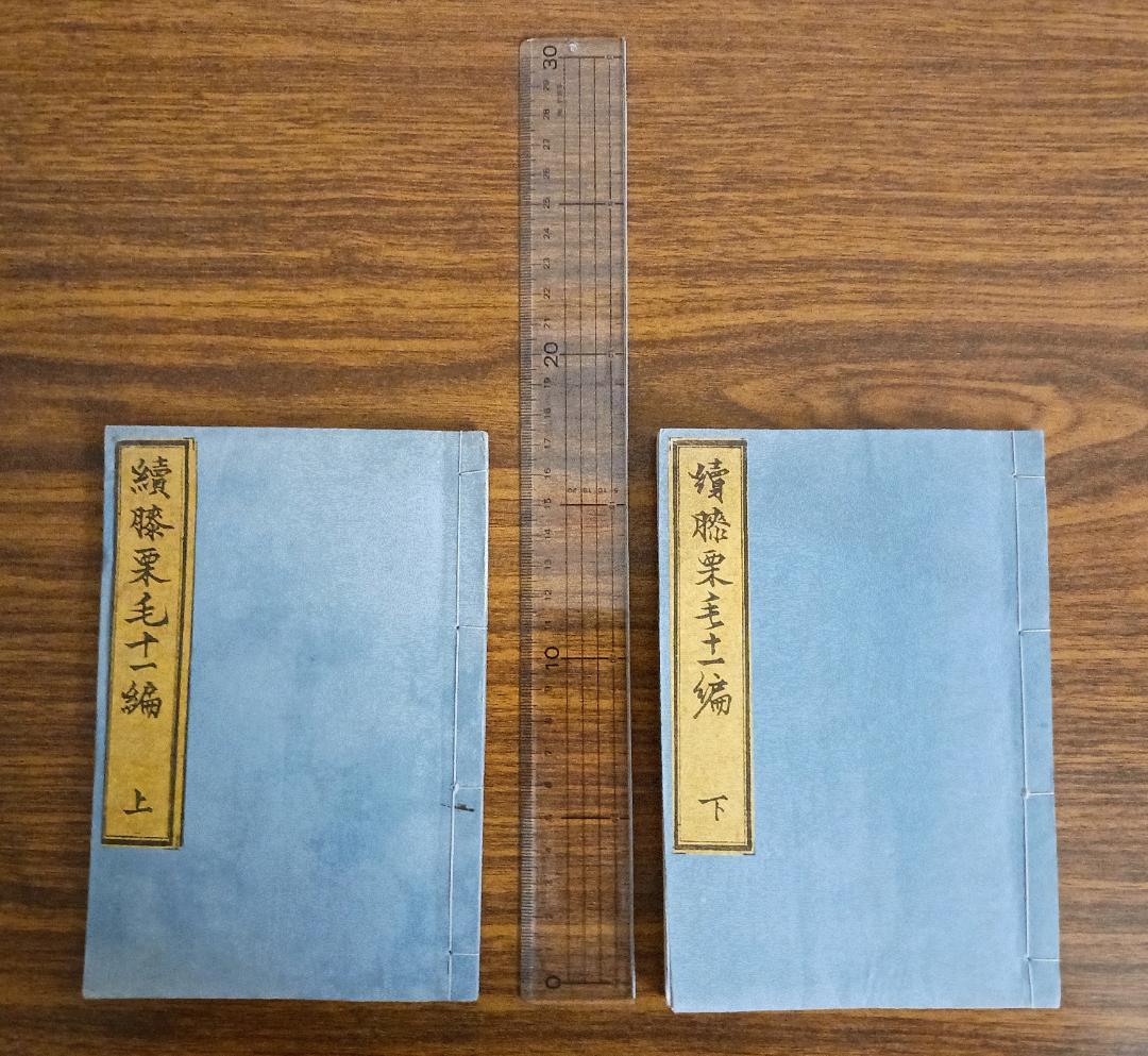 江戸期 和本 續膝栗毛 十二編 上下揃 十返舎一九 木版摺