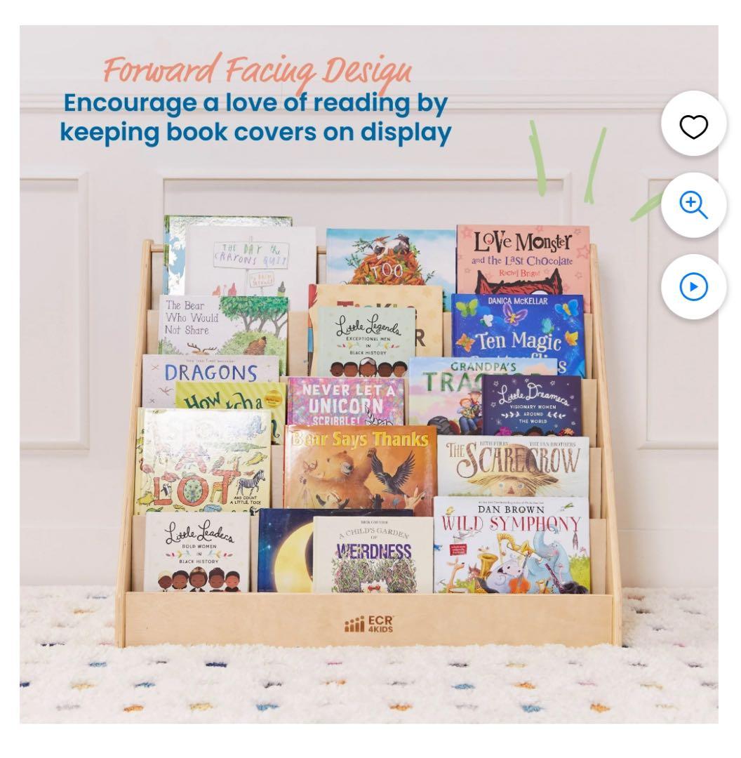 かわうそ　ECR 4KIDS片面ブックディスプレイラック