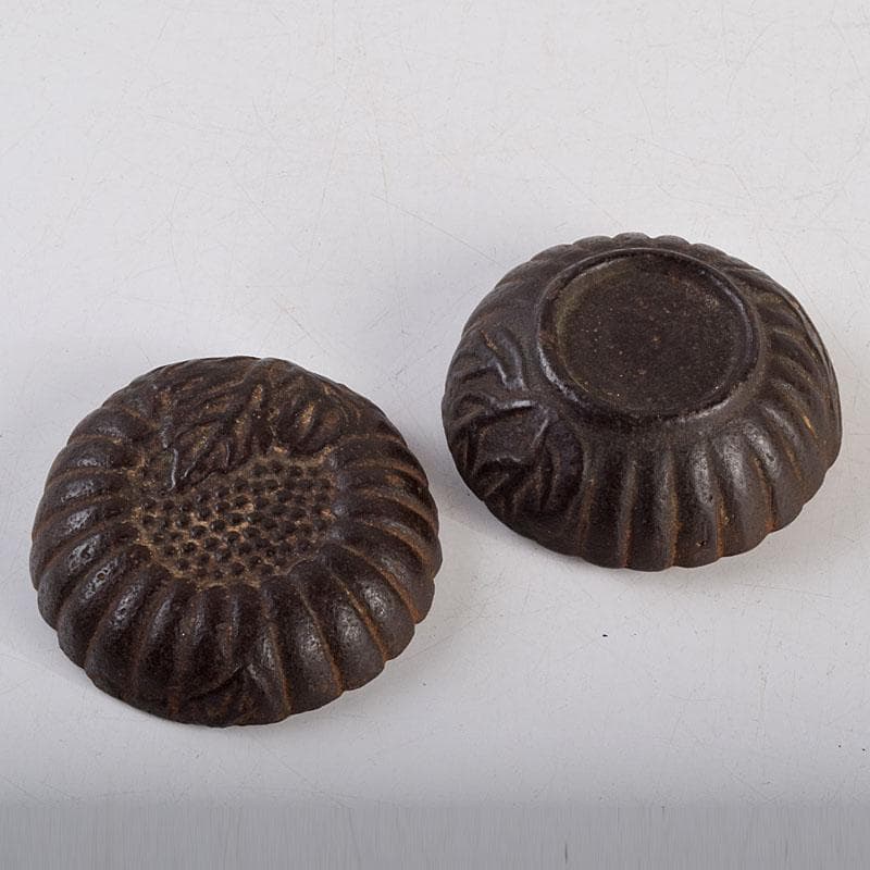 茶道具　金屋五郎三郎作　鉄製　香合　共箱　C　9266