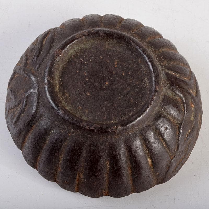 茶道具　金屋五郎三郎作　鉄製　香合　共箱　C　9266