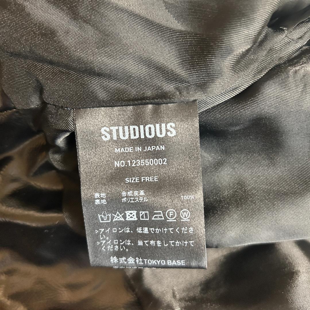 STUDIOUS ステュディオス パテント バイカージャケット
