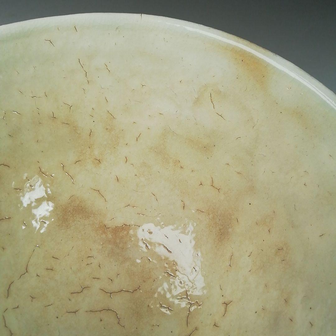 Ｔ１０１　茶碗　『粉引火変り　茶碗』『其中窯　河村又次郎』　共箱　抹茶碗　茶道具