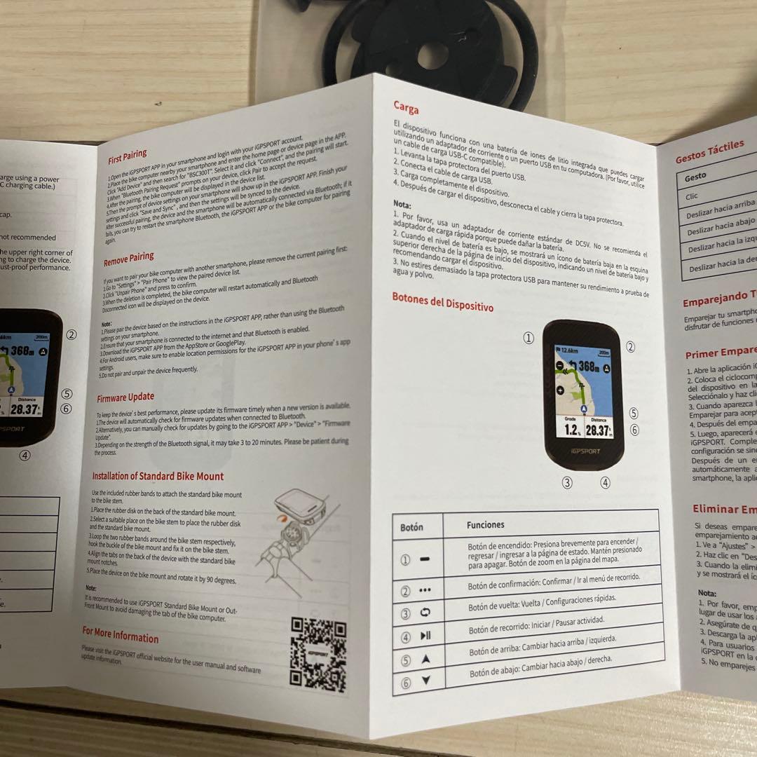 メ　iGPSPORT タッチスクリーン搭載 自転車 ナビ GPS搭載 地図表示