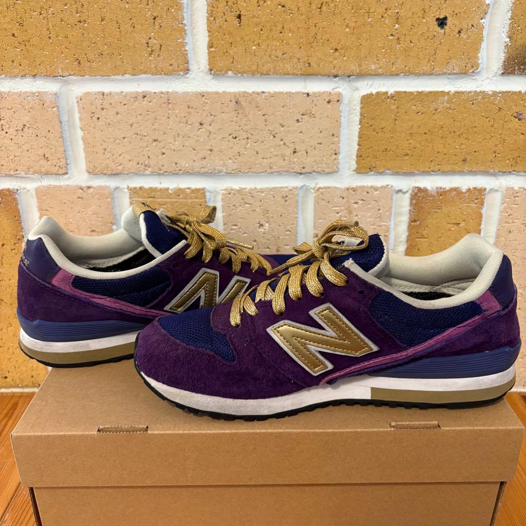 ニューバランス×デニム&ダンガリー 996 スニーカー 別注モデル 紫23.5