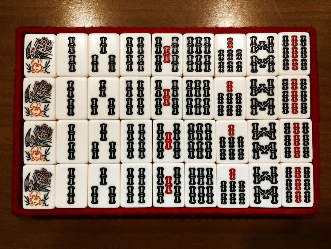 ミズノ丸一 ミズノマルイチ 瑞雲 背竹牌 金花牌 マージャンパイ 高級麻雀牌