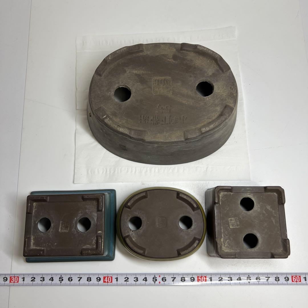 中国美術　在銘植木鉢　幅約7.5~18㎝　東Y7-1104⑤タトヒサ