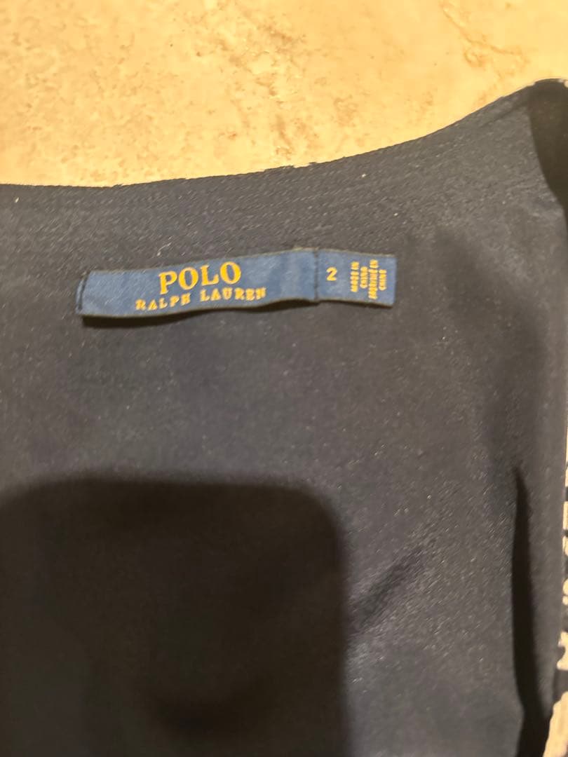 ポロラルフローレン　花柄ラップカシュクールワンピース