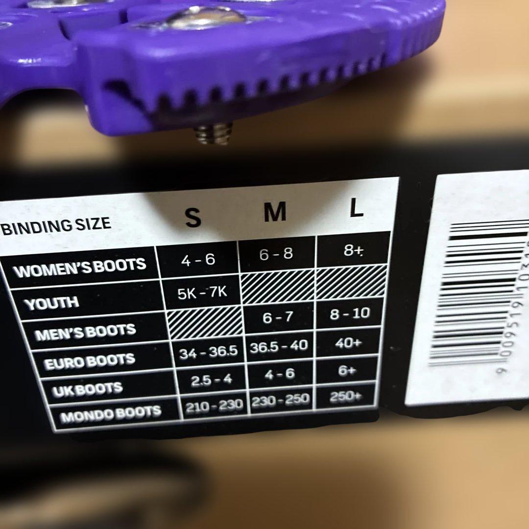 《確認用》Burton STILETTO ウィメンズ　Mサイズ　バインディング