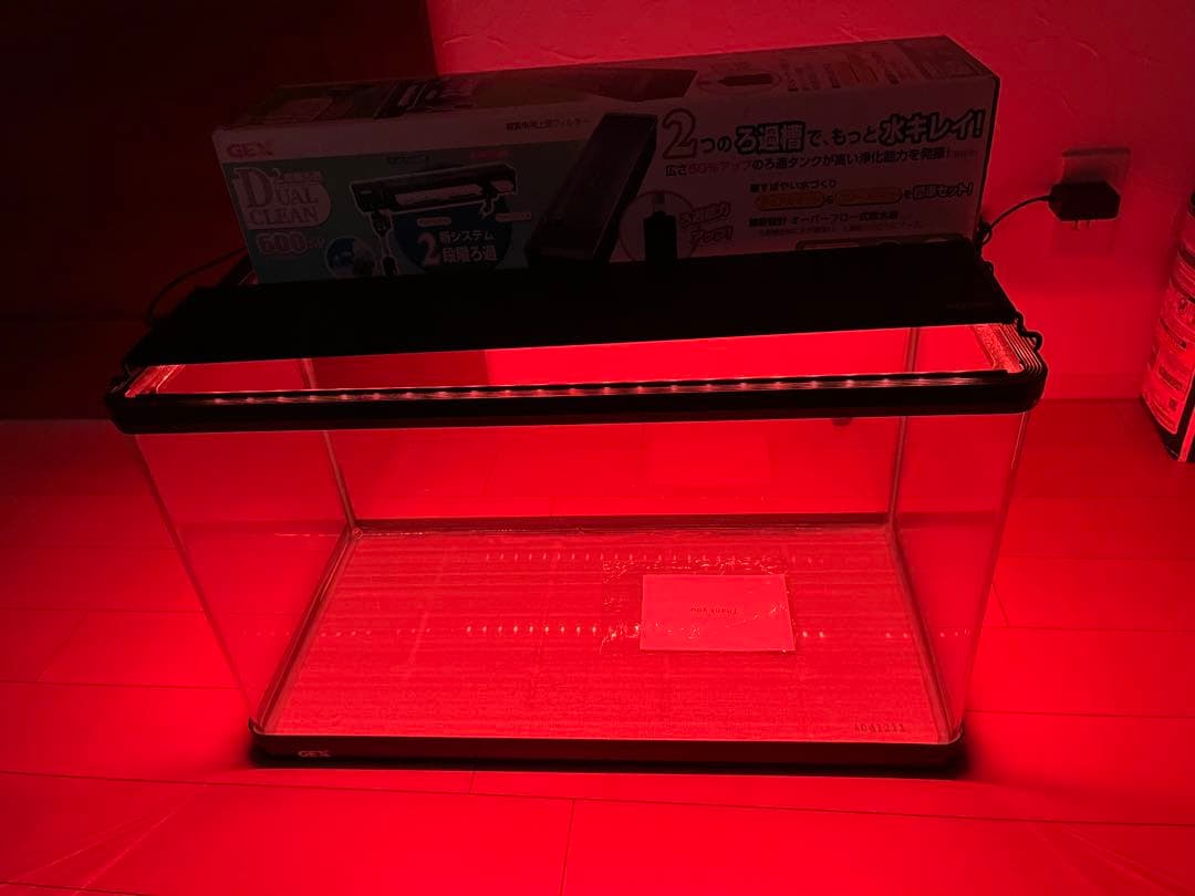 新品同様　60cm 水槽セット　変色ライト