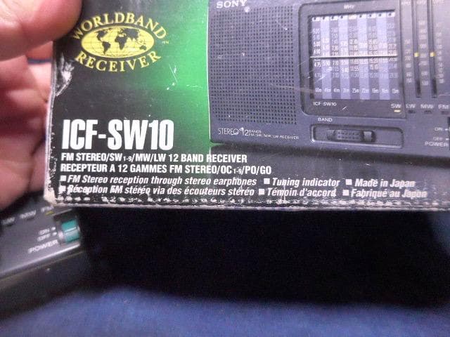 美品ソニーラジオの名品です。SONY ICF-SW10 ワールドバンドレシーバー